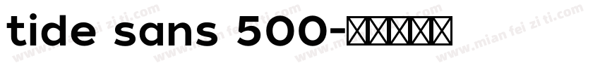 tide sans 500字体转换